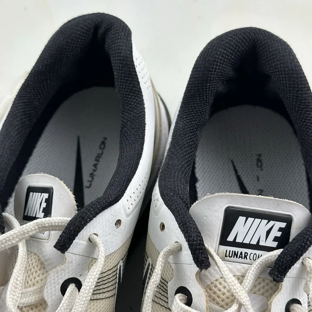 Nike Lunar Command Golf Shoes Men 12 White Obsidian Flywire Lunarlon 704427-102